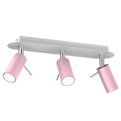 Lampa sufitowa PRESTON PINK/WHITE 3x mini GU10 MLP7628