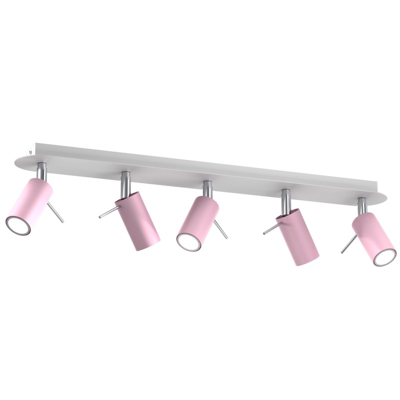 Lampa sufitowa PRESTON PINK/WHITE 5x mini GU10 MLP7629