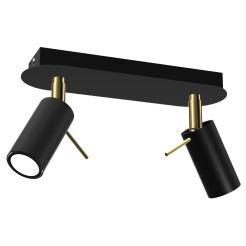 Lampa sufitowa PRESTON GOLD/BLACK 2x mini GU10 MLP7635