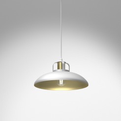 Lampa wisząca FELIX WHITE/GOLD 1xE27 MLP7704