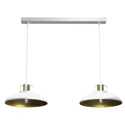 Lampa wisząca FELIX WHITE/GOLD 2xE27 MLP7705