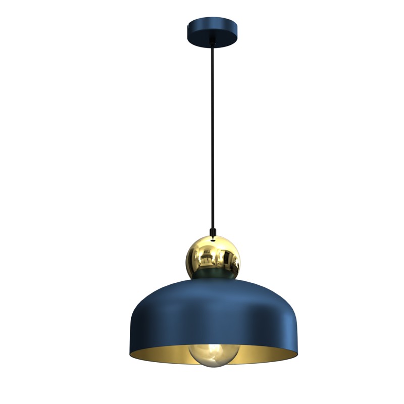 Lampa Wisząca HARALD GOLD/NAVY BLUE  1xE27 MLP7695