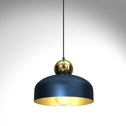 Lampa Wisząca HARALD GOLD/NAVY BLUE  1xE27 MLP7695