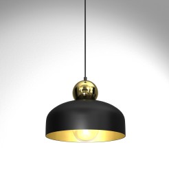 Lampa Wisząca HARALD GOLD/BLACK 1xE27 MLP7244