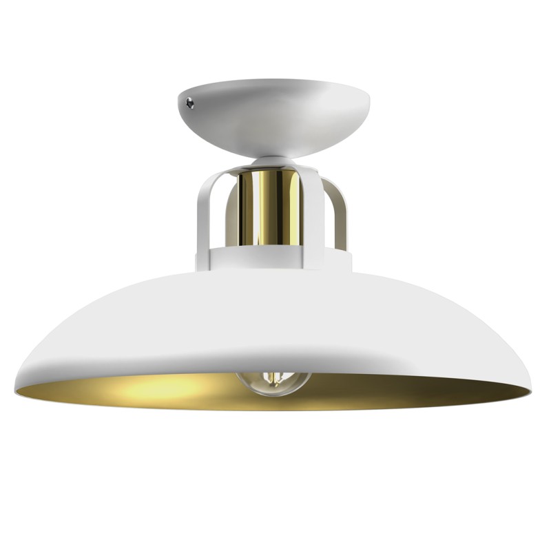 Lampa sufitowa FELIX WHITE/GOLD 1xE27 MLP7703