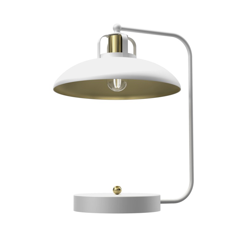 Lampka biurkowa FELIX WHITE/GOLD 1xE27 MLP7706