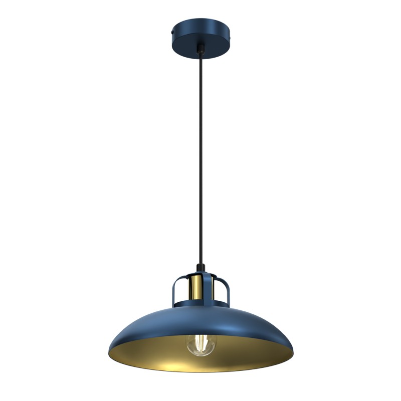 Lampa wisząca FELIX NAVY BLUE/GOLD 1xE27 MLP7714