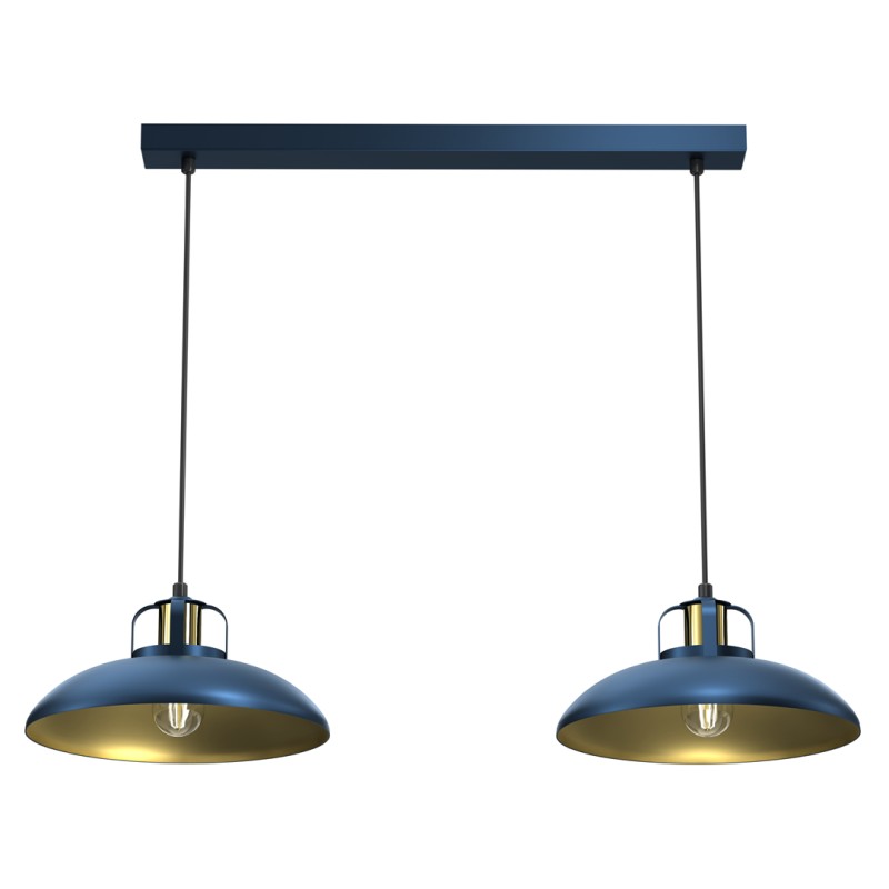 Lampa wisząca FELIX NAVY BLUE/GOLD 2xE27 MLP7715