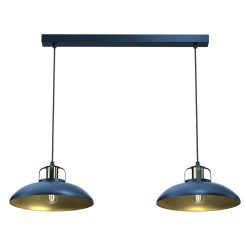 Lampa wisząca FELIX NAVY BLUE/GOLD 2xE27 MLP7715