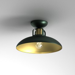 Lampa sufitowa FELIX GREEN/GOLD 1xE27 MLP7708