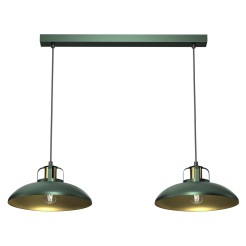 Lampa wisząca FELIX GREEN/GOLD 2xE27 MLP7710