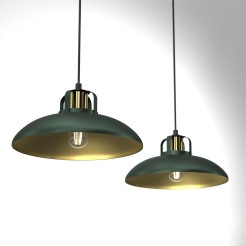 Lampa wisząca FELIX GREEN/GOLD 2xE27 MLP7710