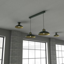 Lampa wisząca FELIX GREEN/GOLD 2xE27 MLP7710