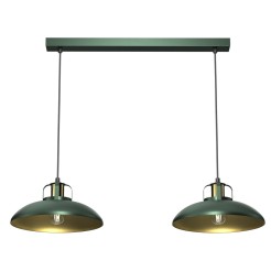 Lampa wisząca FELIX GREEN/GOLD 2xE27 MLP7710