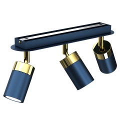 Lampa sufitowa JOKER NAVY BLUE/GOLD 3xGU10 MLP7724