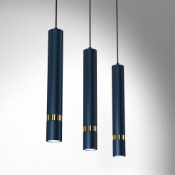 Lampa wisząca JOKER NAVY BLUE/GOLD 3xGU10 MLP7726