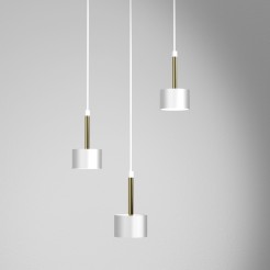 Lampa wisząca ARENA WHITE/GOLD 3xGX53 MLP7756