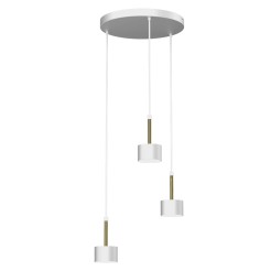 Lampa wisząca ARENA WHITE/GOLD 3xGX53 MLP7756