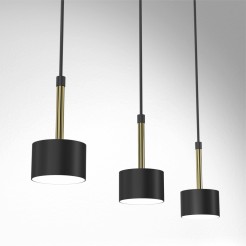 Lampa wisząca ARENA BLACK/GOLD 3xGX53 MLP7761