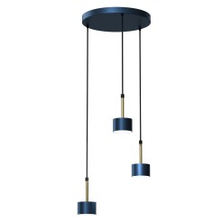 Lampa wisząca ARENA BLUE/GOLD 3xGX53 MLP7774