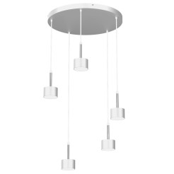 Lampa wisząca ARENA WHITE/SILVER 5xGX53 MLP7781