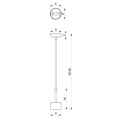 Lampa wisząca ARENA BLACK/SILVER 1xGX53 MLP7784