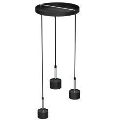 Lampa wisząca ARENA BLACK/SILVER 3xGX53 MLP7786