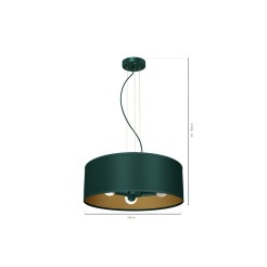 Lampa wisząca VERDE GREEN 3xE27 MLP7879