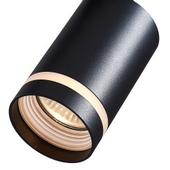 Pipe Ring Track Spot Light Black 1xGU10 ML7669