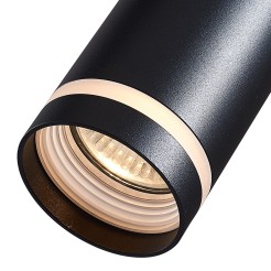 Pipe Ring Track Pendant Light Black 1xGU10 ML7673