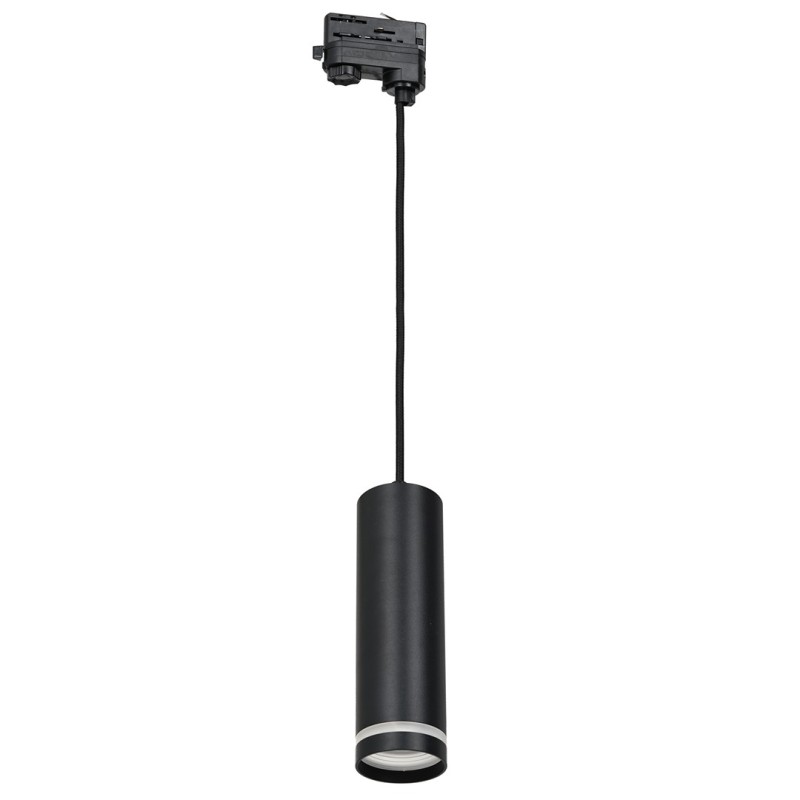 Pipe Ring Track Pendant Light Black 1xGU10 - 3 Circuit ML7675