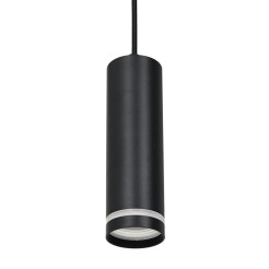 Pipe Ring Track Pendant Light Black 1xGU10 - 3 Circuit ML7675