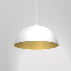 Lampa wisząca BETA WHITE/GOLD 1xE27 45cm MLP7974