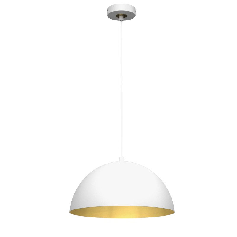 Lampa wisząca BETA WHITE/GOLD 1xE27 35cm MLP7897