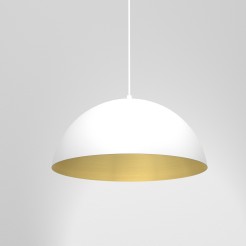 Lampa wisząca BETA WHITE/GOLD 1xE27 35cm MLP7897