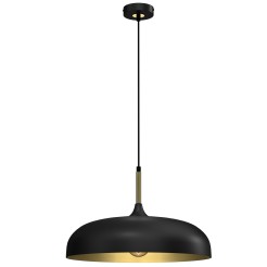 Lampa wisząca LINCOLN BLACK/GOLD 1xE27 MLP7898