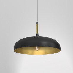 Lampa wisząca LINCOLN BLACK/GOLD 1xE27 MLP7898