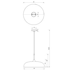 Lampa wisząca LINCOLN BLACK/GOLD 1xE27 MLP7898