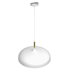 Lampa wisząca LINCOLN WHITE/GOLD 1xE27 MLP7899