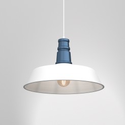 Lampa wisząca ENZO WHITE/BLUE 1xE27 MLP7978