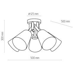 VAIO WHITE LAMPA SUFITOWA 5 PŁ. 666