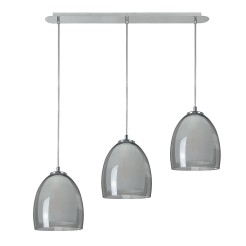 ROMA GRAPHITE LAMPA WISZĄCA 3 PŁ LISTWA  4477