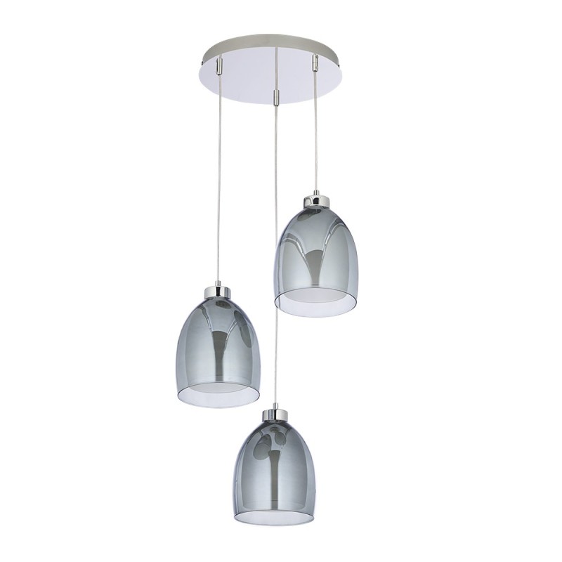 ROMA GRAPHITE LAMPA WISZĄCA 3 PŁ KOŁO  4478