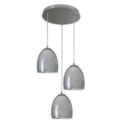 ROMA GRAPHITE LAMPA WISZĄCA 3 PŁ KOŁO  4478