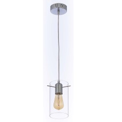 FIRENZE TRANSPARENT LAMPA WISZĄCA 1 PŁ CHROM 4207