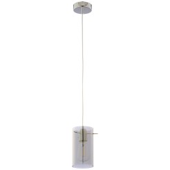 FIRENZE GRAFIT LAMPA WISZĄCA 1 PŁ CHROM 4214