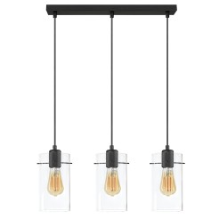 FIRENZE NEW TRANSPARENT LAMPA WISZĄCA 3 PŁ LISTWA 3495