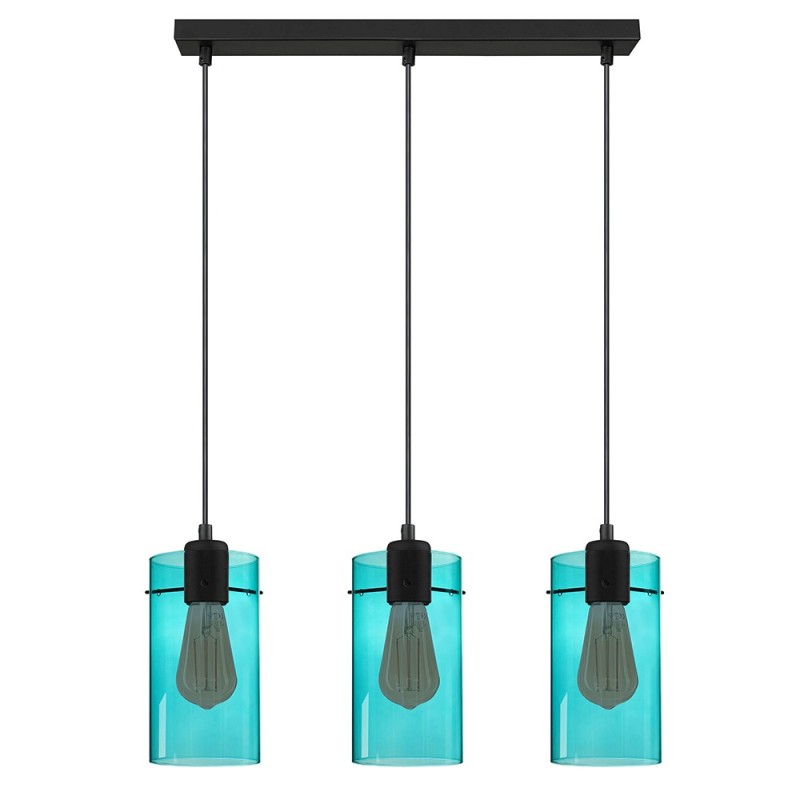 FIRENZE NEW NIEBIESKI LAMPA WISZĄCA 3 PŁ LISTWA 3453