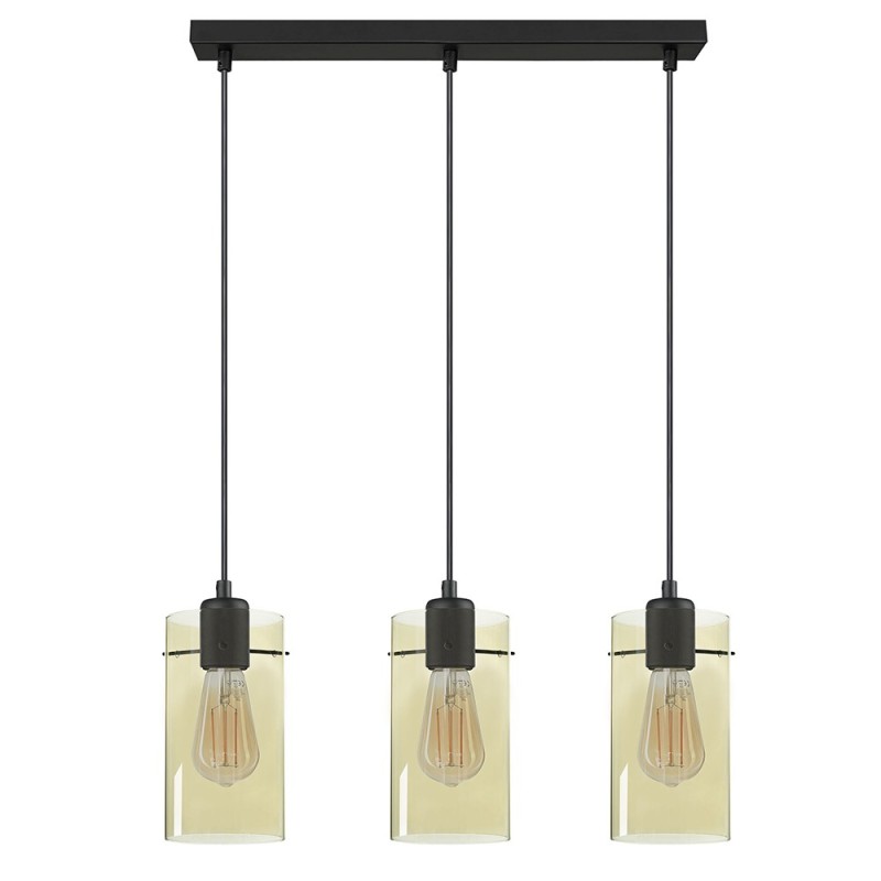 FIRENZE NEW BURSZTYN LAMPA WISZĄCA 3 PŁ LISTWA 3498