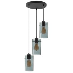 FIRENZE NEW GRAPHITE LAMPA WISZĄCA 3 PŁ KOŁO 637